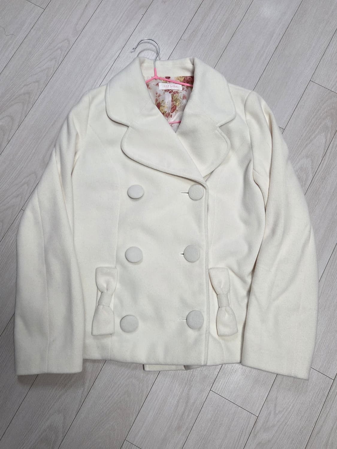 리즈리사 아이보리 리본 자켓 상품이미지1