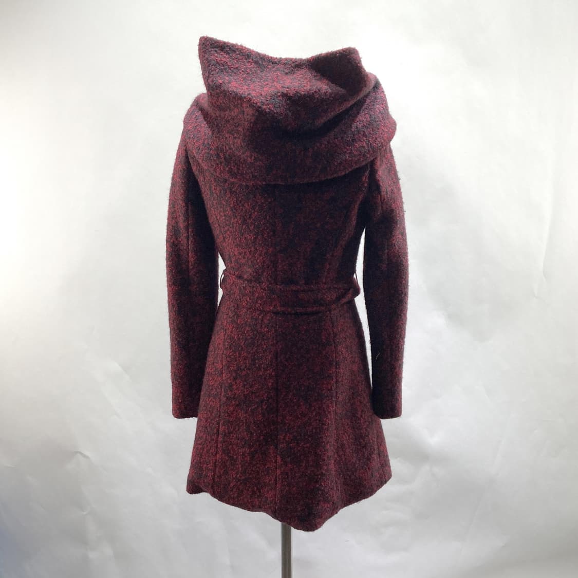 에고이스트 여성 후드 벨티드 울코트 레드 55 상품이미지3