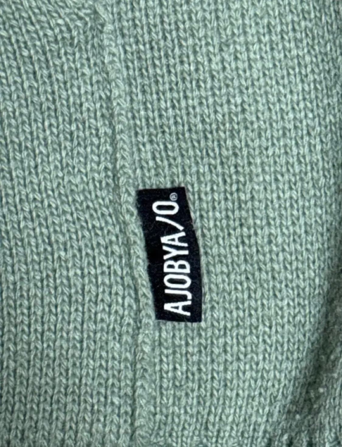 아조바이아조 Wool Knit Hoodie [Mint] 상품이미지3