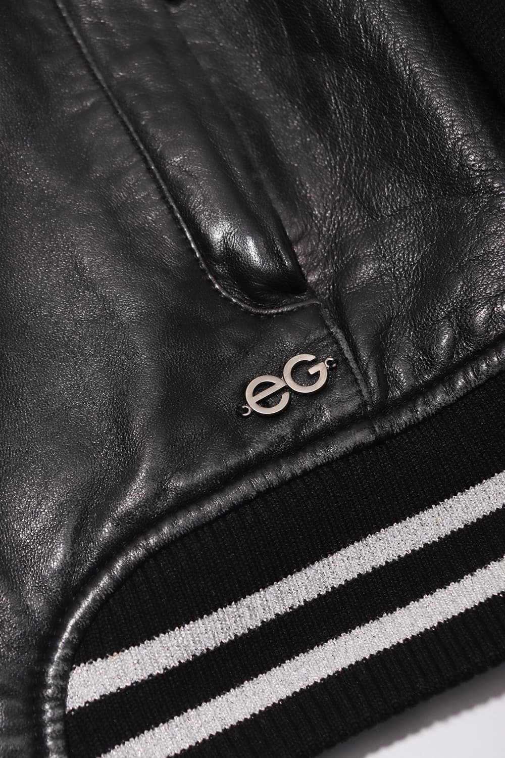 ELLE GOLF 램스킨 니트 배색 점퍼 women 90 상품이미지4