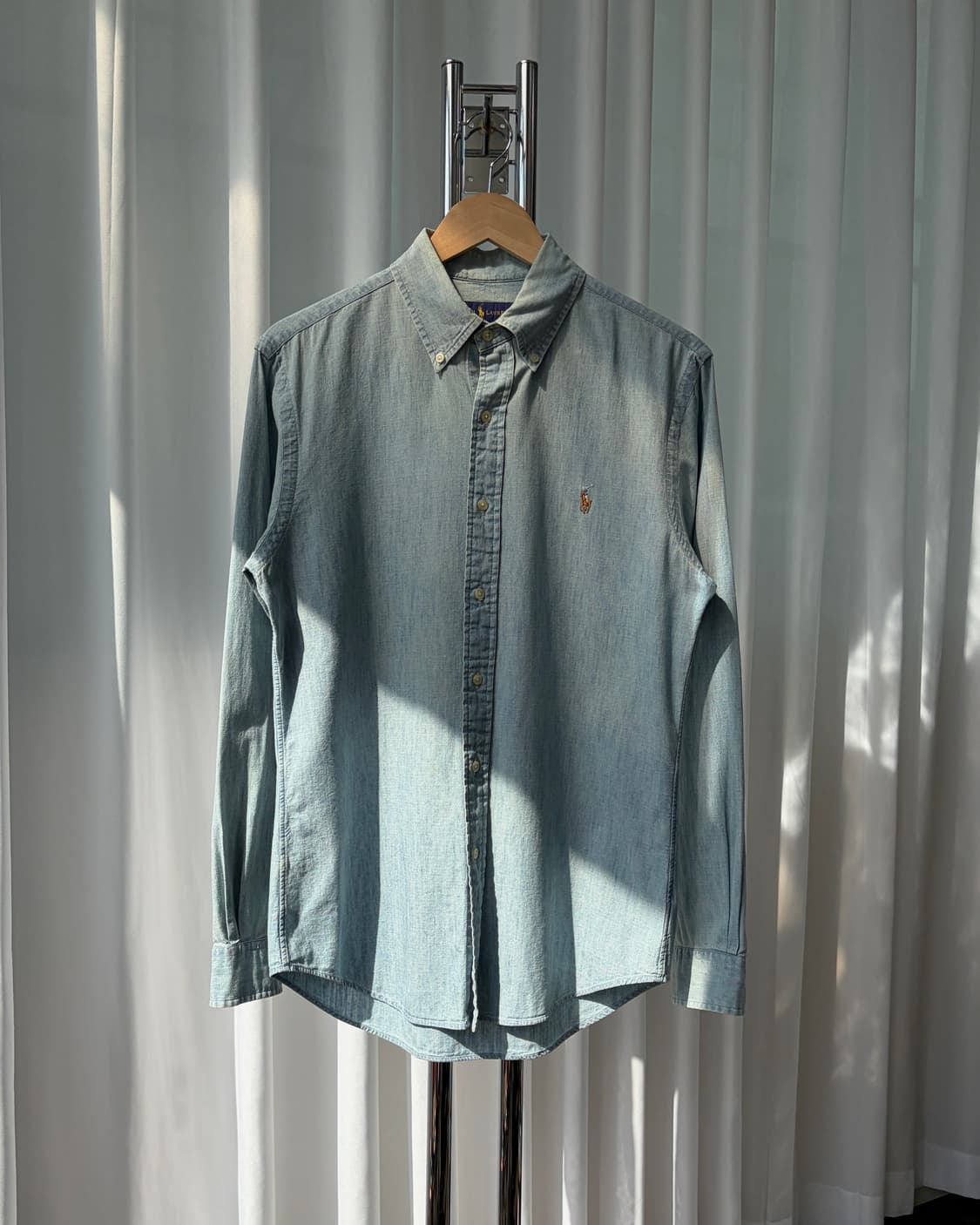 [M]폴로 랄프로렌 샴브레이 데님 셔츠 상품이미지2