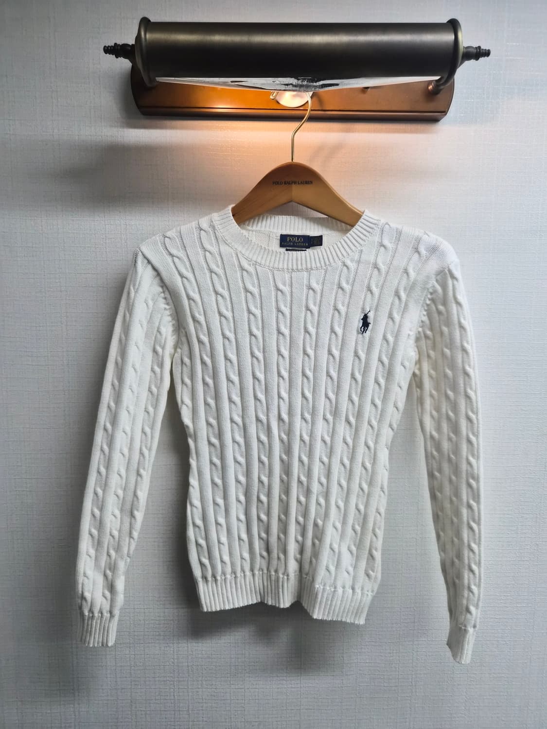 우먼 S) 폴로 랄프로렌 스키니핏 케이블 니트 팝니다 상품이미지1