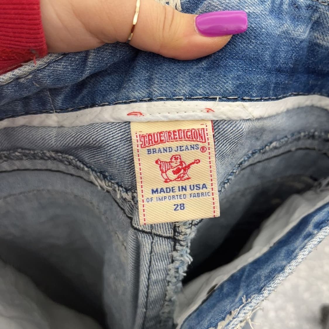 트루릴리전 빌리슈퍼티 Y2K 데님 청바지 28인치 C07347 상품이미지6