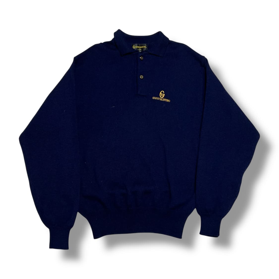 Gianni Valentino 네이비 카라 니트 상품이미지1