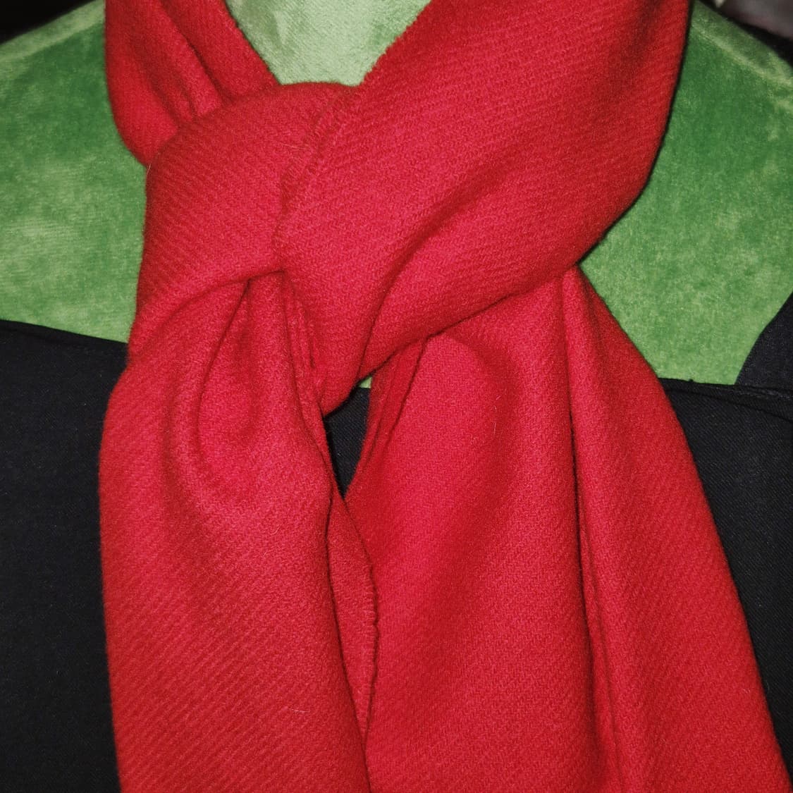 모스키노 테디베어 자수 메리노 울 머플러 상품이미지10