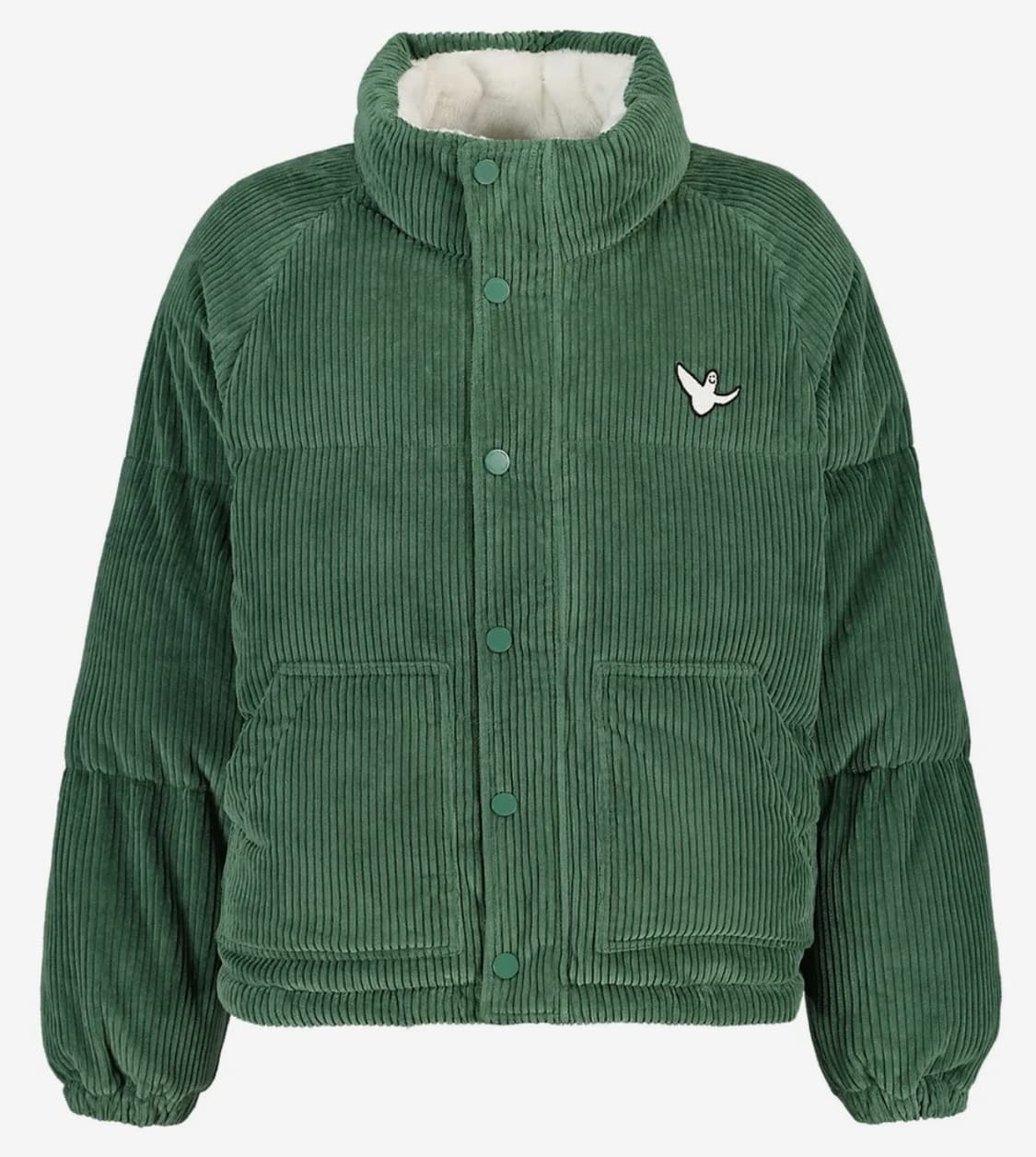 와릿이즌(와키윌리) 엔젤 코듀로이 숏 푸퍼 그린 자켓 패딩 상품이미지1