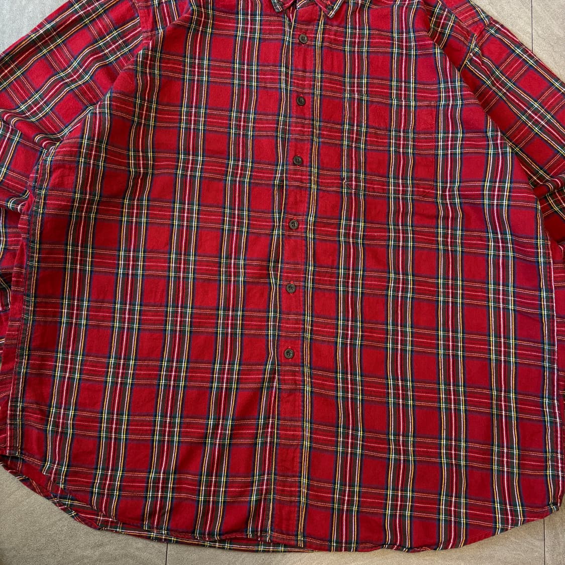 L.L.bean 레드 체크 정품 엘엘빈 플란넬 셔츠 상품이미지4