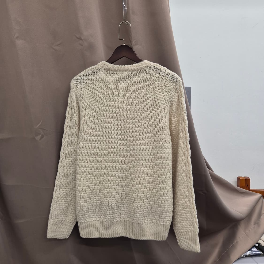 칼하트 아이보리 케이블 니트 스웨터 S 상품이미지4