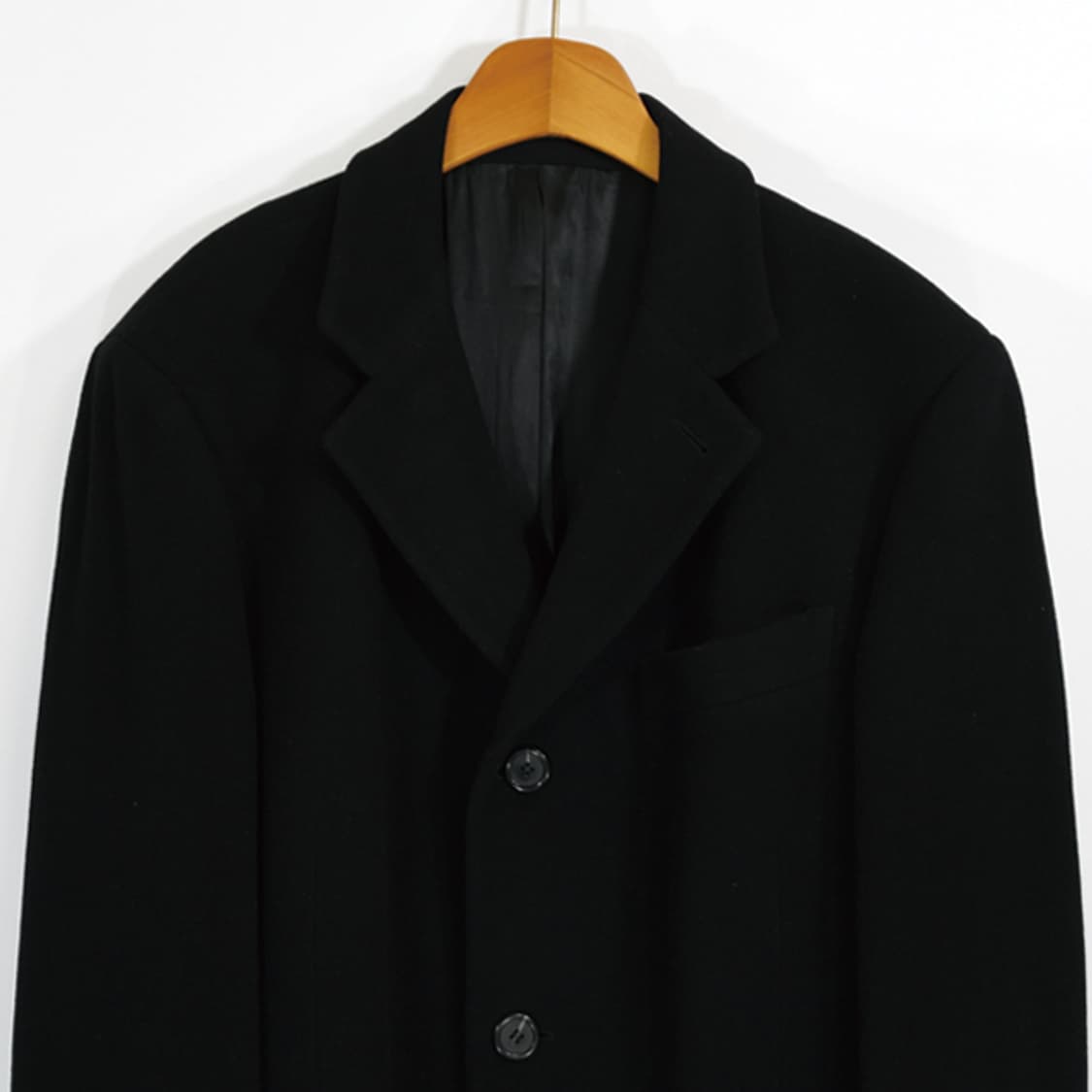 FENDI UOMO 버진울클래식블랙오버코트 상품이미지3