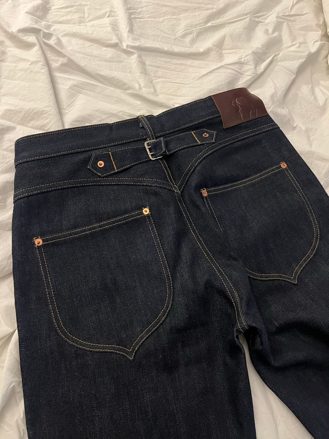 yuremane 18oz 셀비지 데님 / 2사이즈 (32) / 인디고 상품이미지4