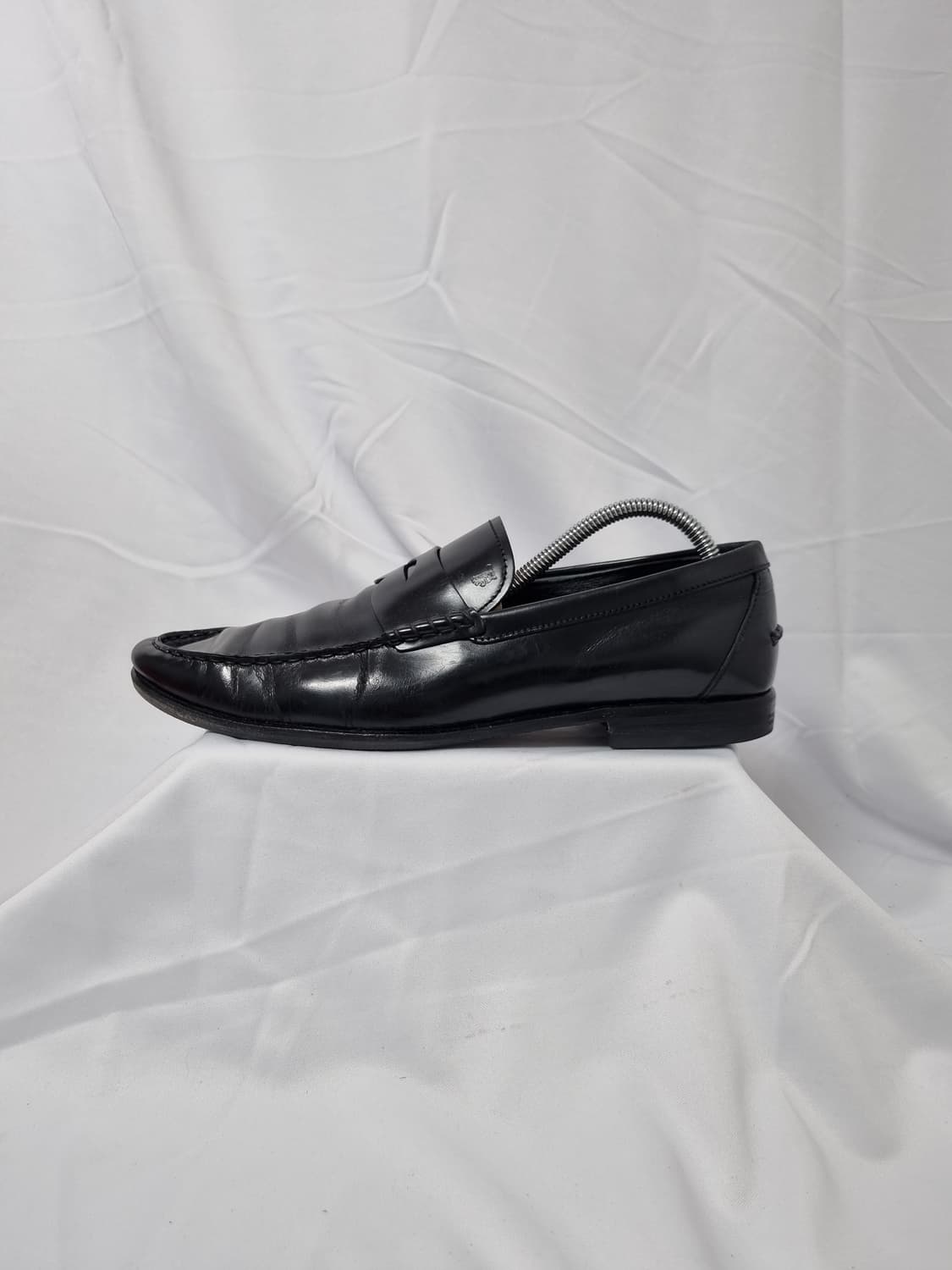 9.5 285 토즈 Tods  비브람 블랙 가죽 페니 로퍼 구두 상품이미지1