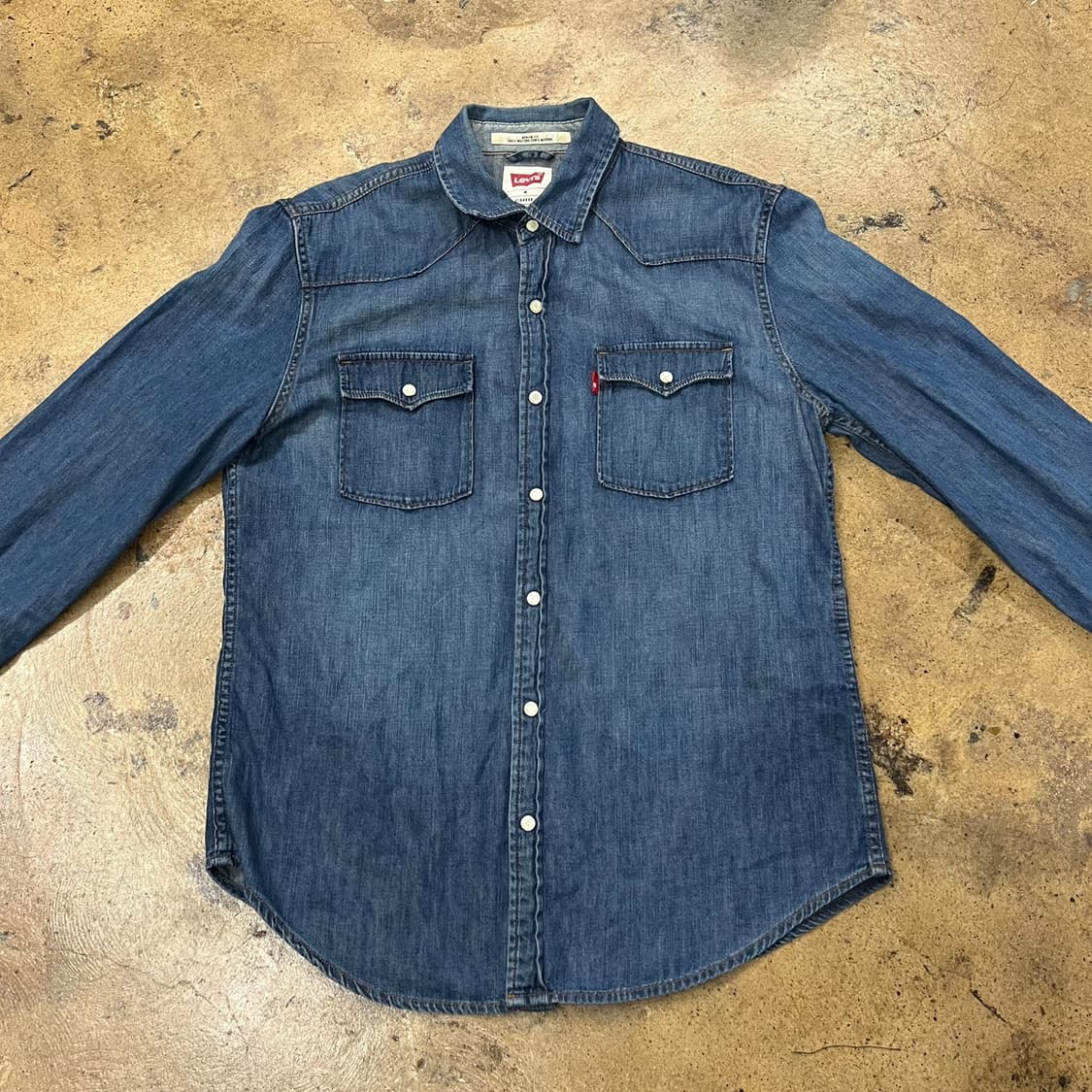 [정품/M] 리바이스 데님 웨스턴 셔츠 남방 b8 상품이미지3