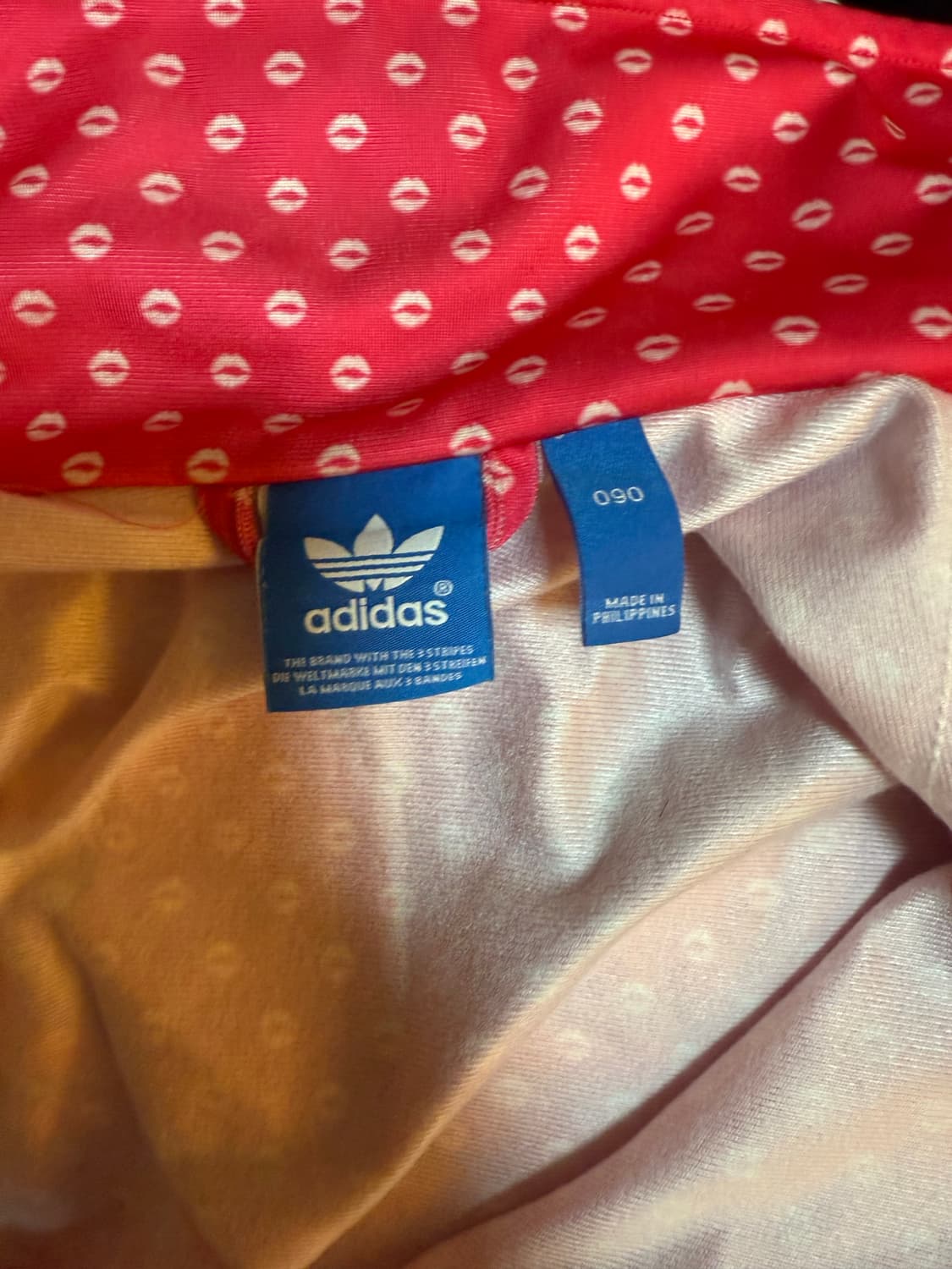 핑크 아디다스져지 입술패턴 상품이미지6