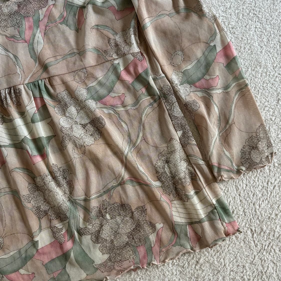 일본빈티지 ketty 희귀 모리걸 페어리 시스루 탑 상품이미지3