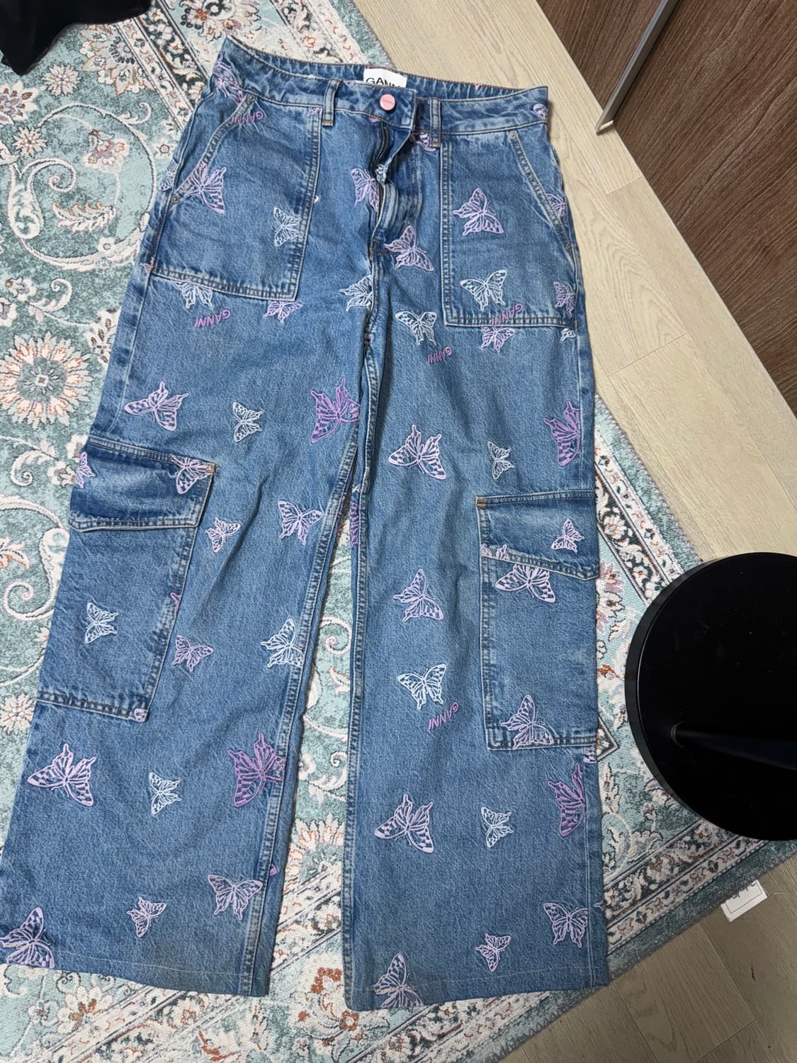 ganni 나비 데님 펜츠 상품이미지4