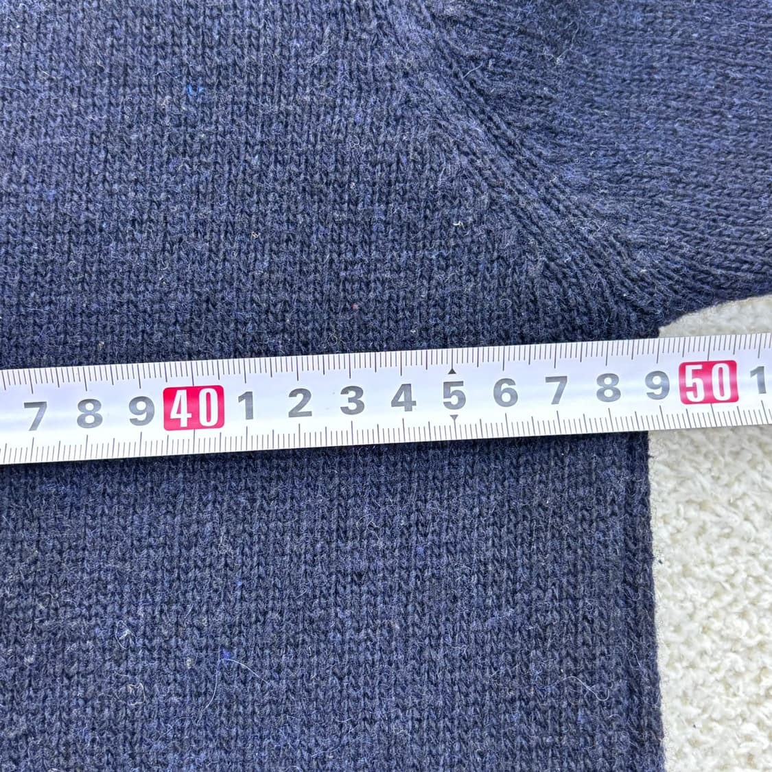 L 고급 빈티지 로고 패치 니트 스웨터 0402E 상품이미지7