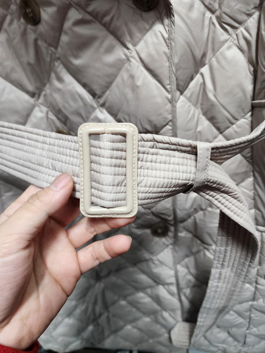 지오송지오 덕다운 퀼팅 롱코트 상품이미지3