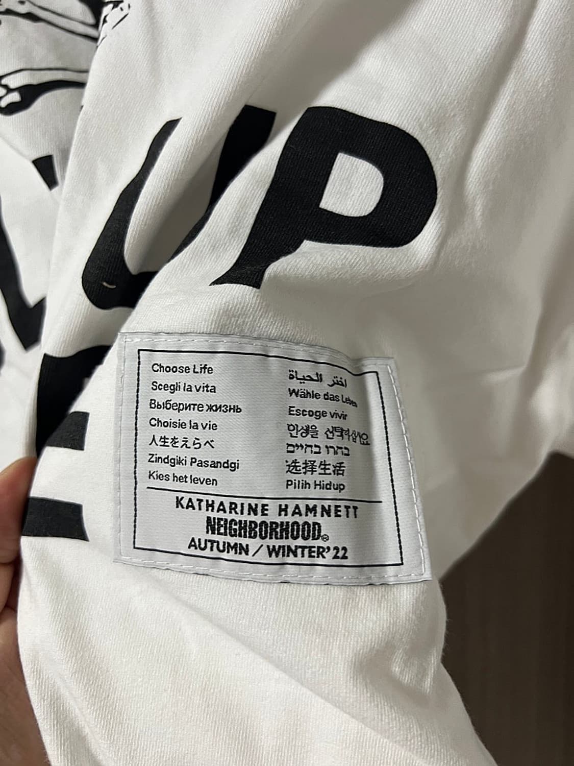 네이버후드 Katherine Hamnett 클린업 롱슬리브 화이트 XL 상품이미지6