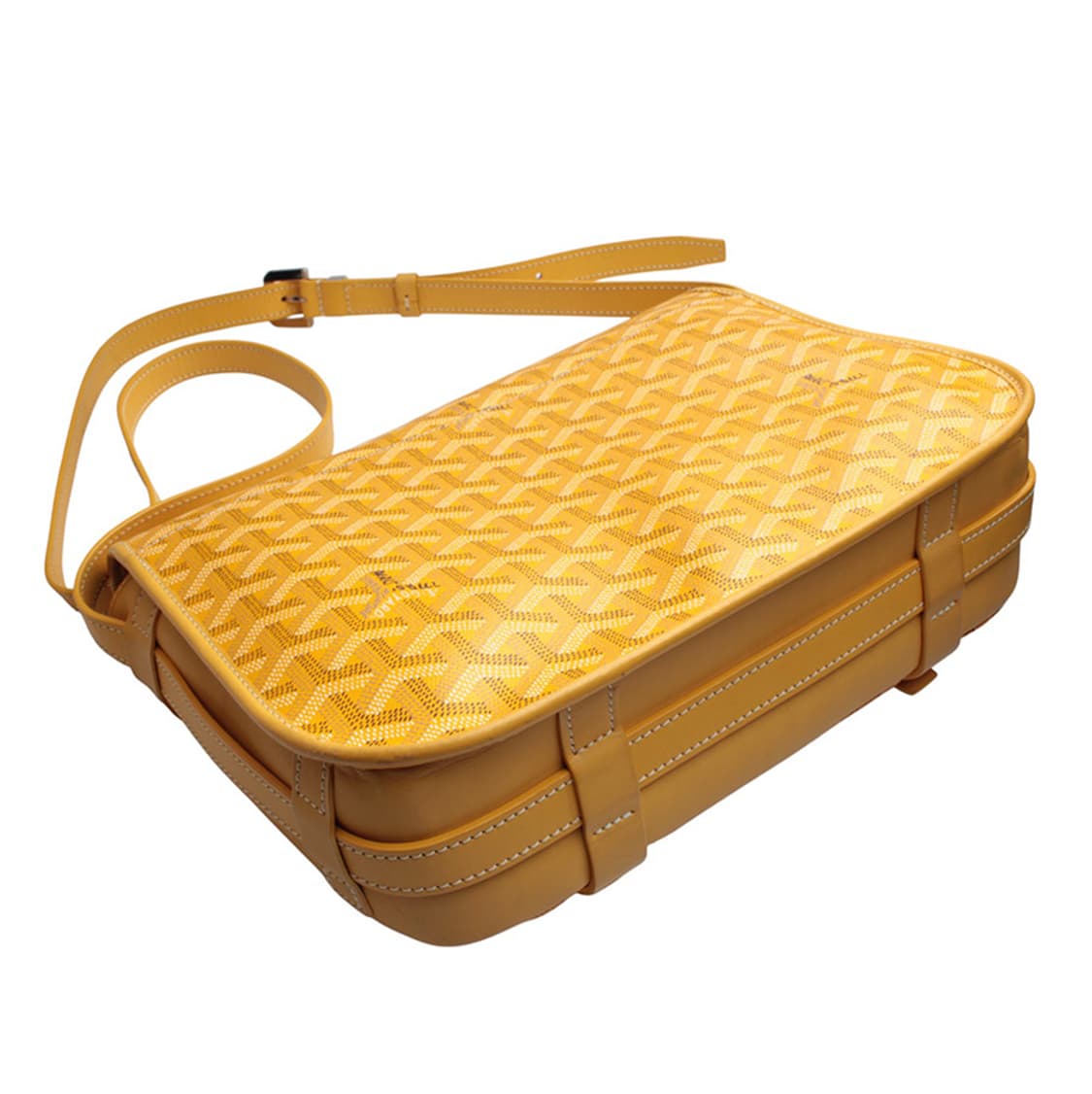 고야드 옐로우 마카쥬 캔버스 벨베데르 MM 상품이미지4