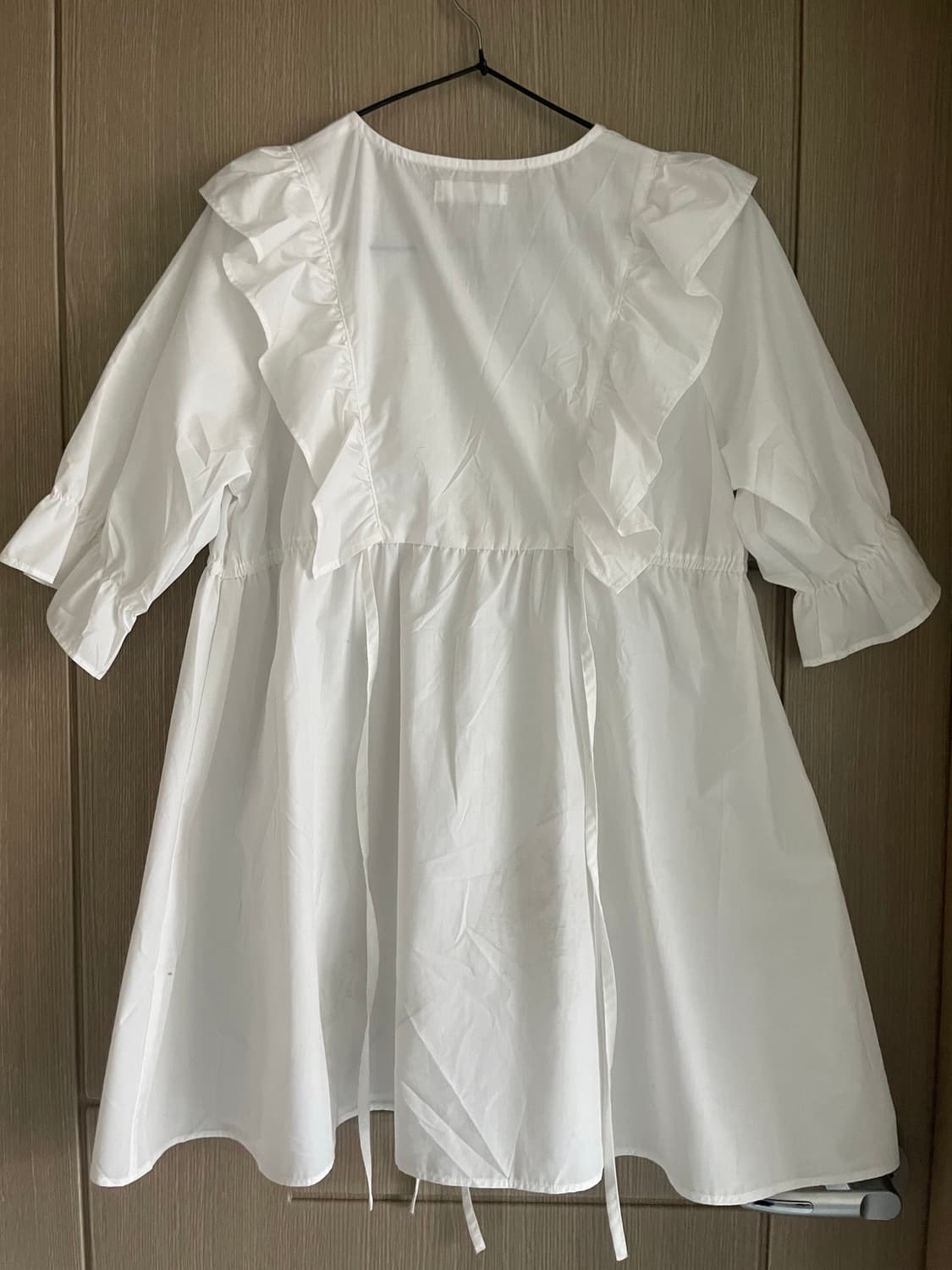 Wego 화이트 프릴 러블리 숏원피스 상품이미지4