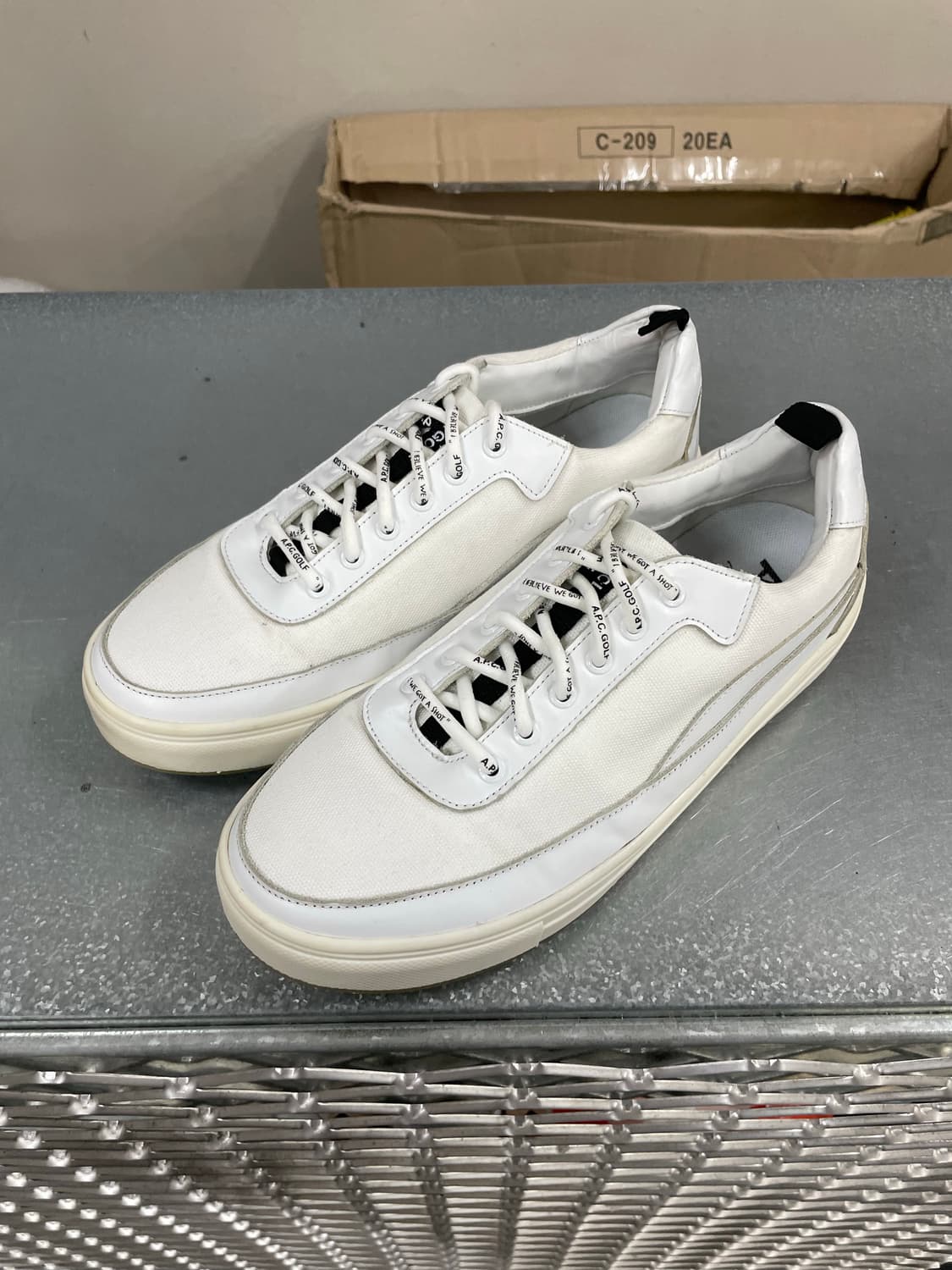 아페쎄 골프 스니커즈 화이트 265 상품이미지2