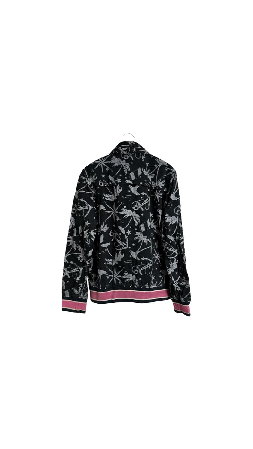 타미 나침반 야자수 패턴 코튼 블루종 자켓 상품이미지2