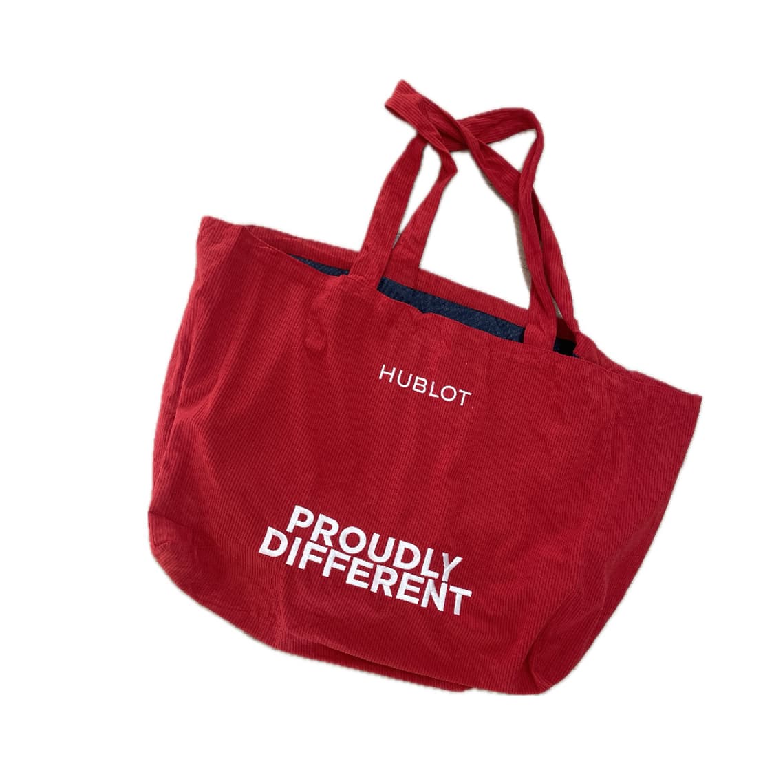 위블로 레드 코듀로이 도트백 상품이미지1