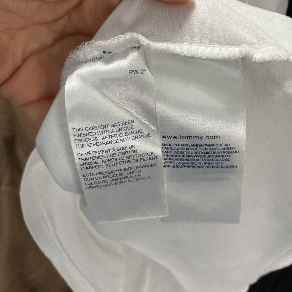 타미힐피거 여성긴팔티셔츠 화이트 90 상품이미지5