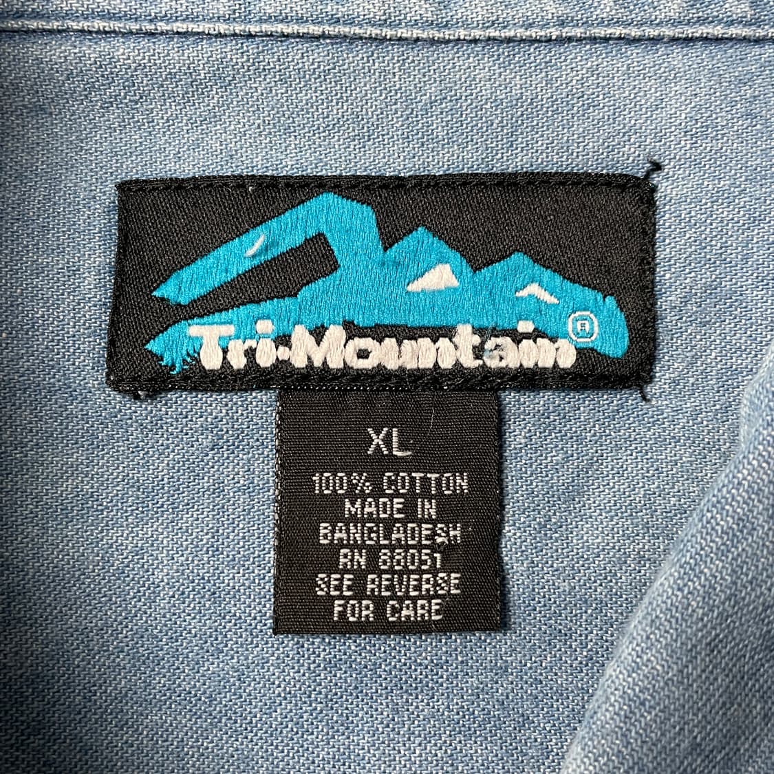 TRI-MOUNTAIN 빈티지 데님 코튼 셔츠 A00533 상품이미지10