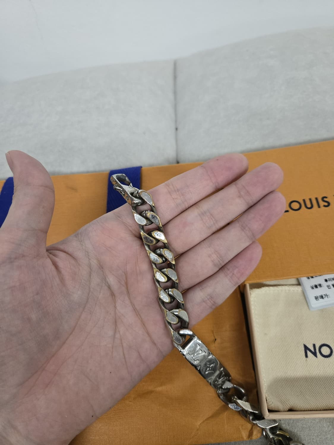 [보증서 정품]루이비통 체인 팔찌 상품이미지2