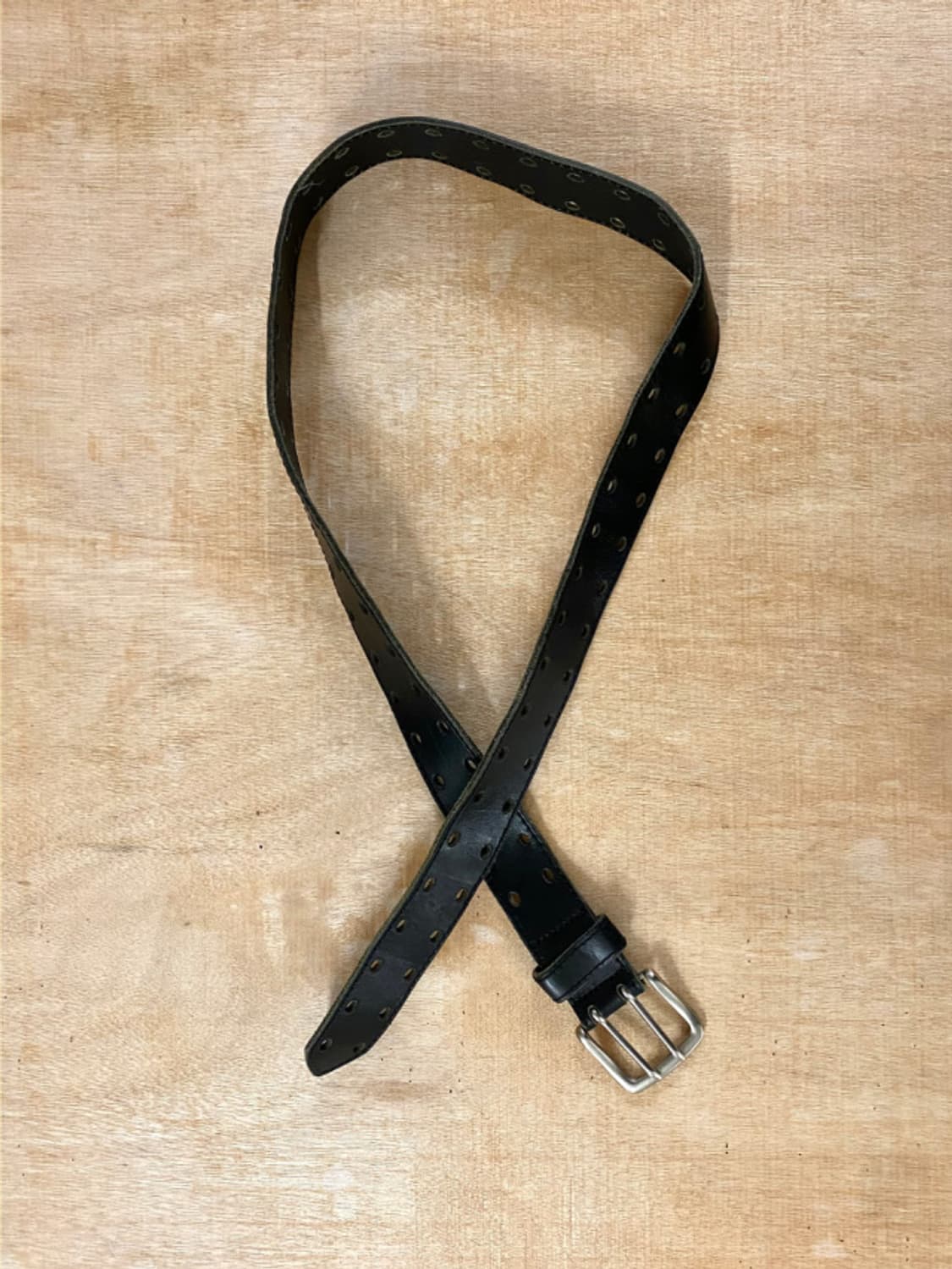 VTG leather double belt 미국 빈티지 더블 벨트 상품이미지3