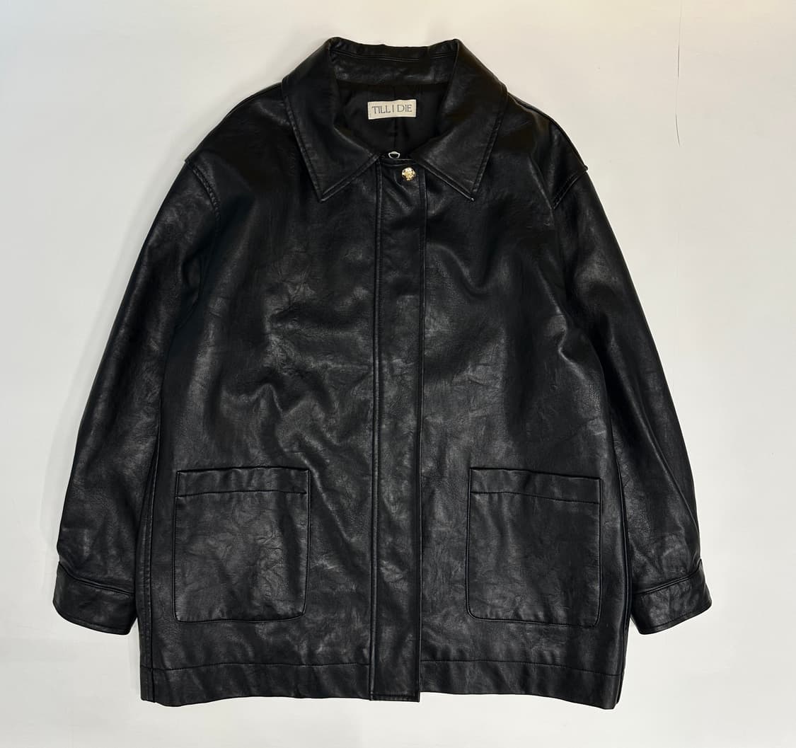 틸아다이Faux leather pocket jacket 상품이미지2