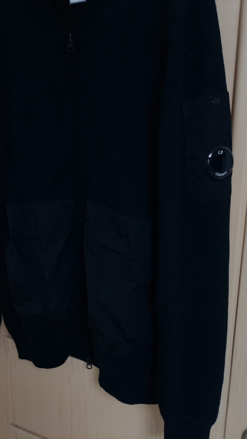 매장 정품 24SS CP COMPANY 코튼믹스 봄버 니트 가디건 상품이미지3