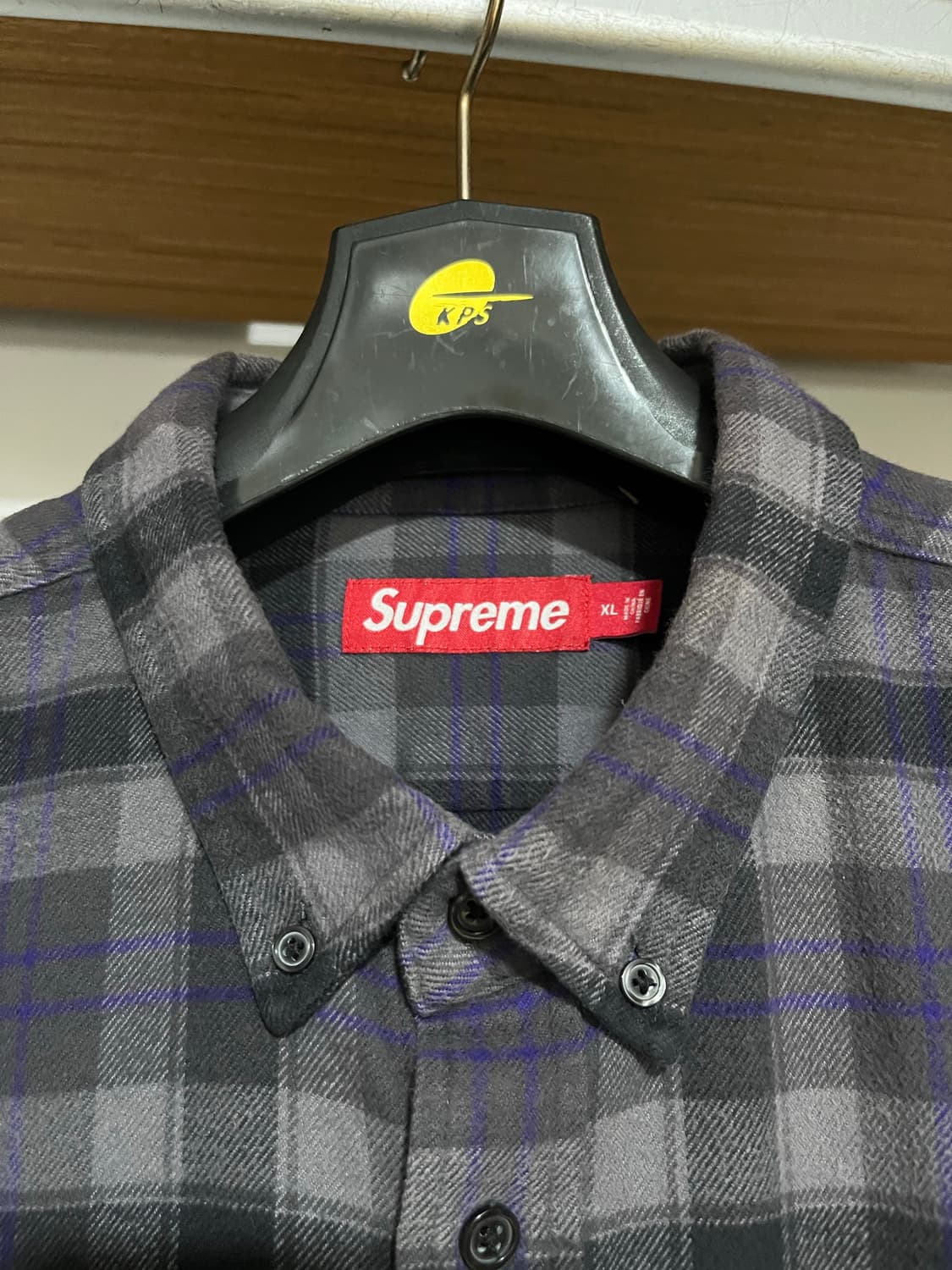 슈프림 플레이드 플란넬 셔츠 블랙- 24SS 상품이미지1