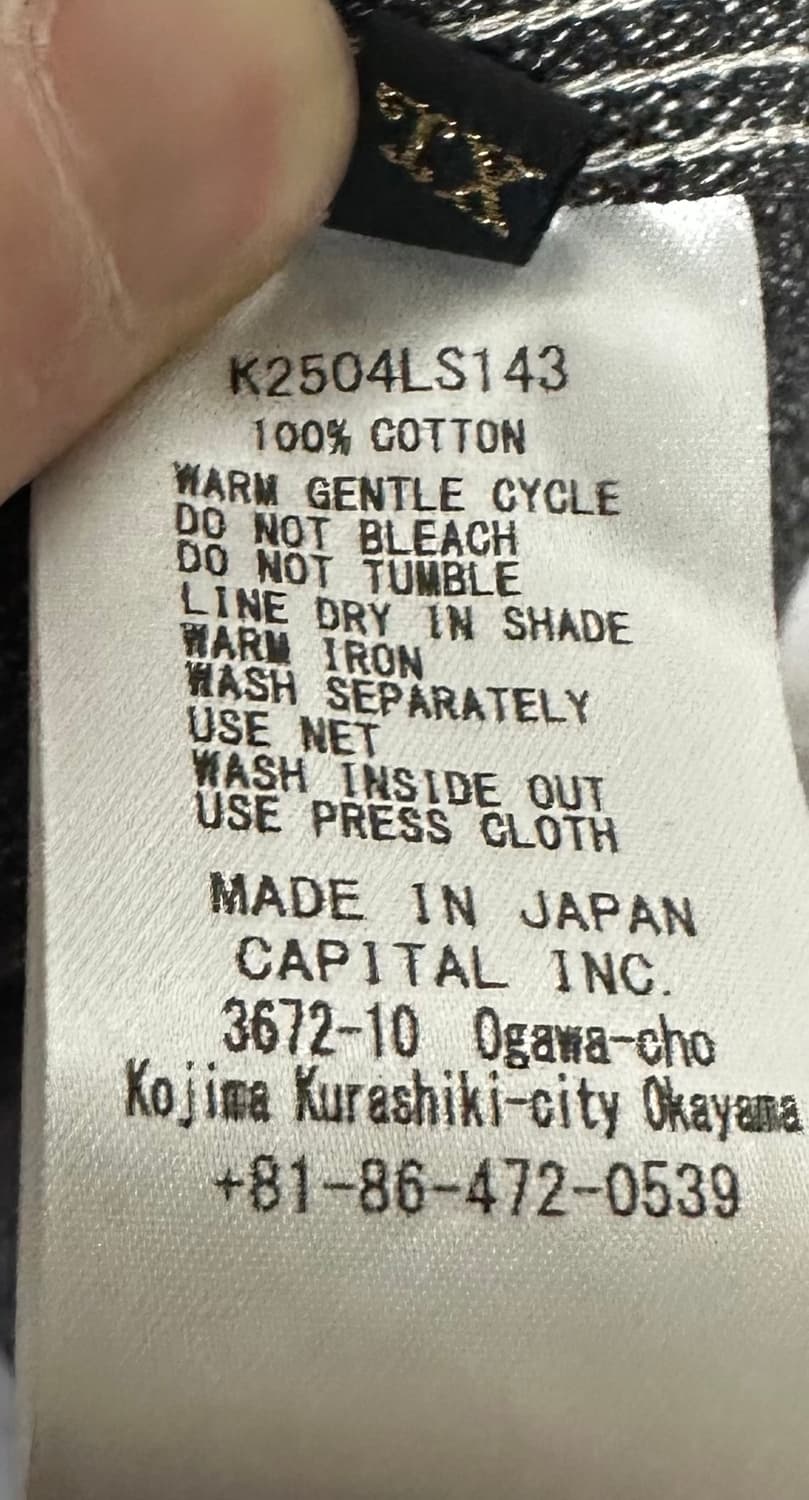 캐피탈 본 샴브레이 셔츠 차콜 상품이미지5