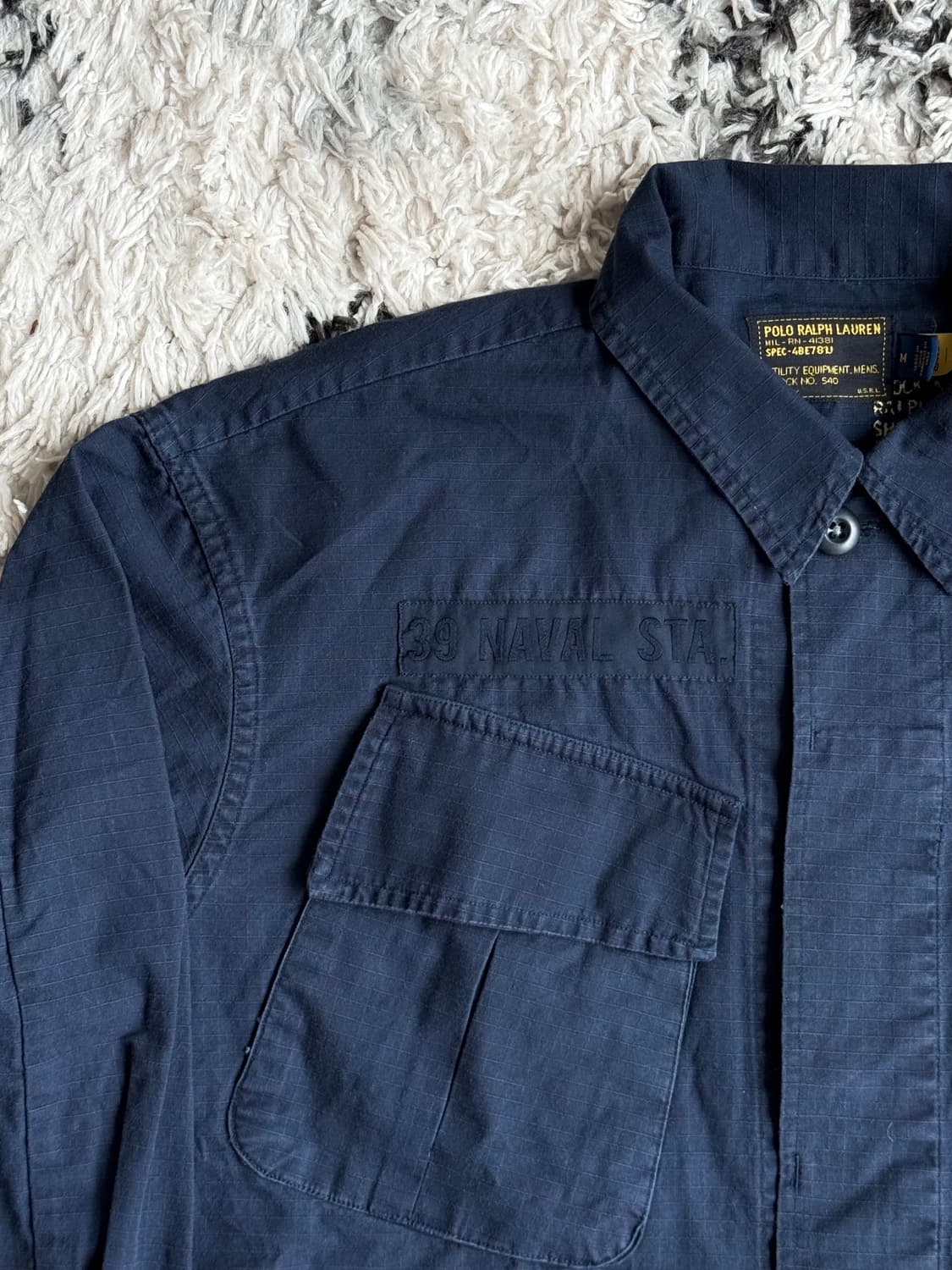 폴로 랄프로렌 정글 퍼티그 립스탑 오버셔츠 M 상품이미지3