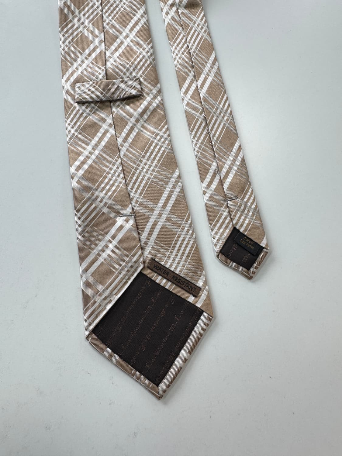 빈티지 실크 체크 넥타이 8.9cm 상품이미지5