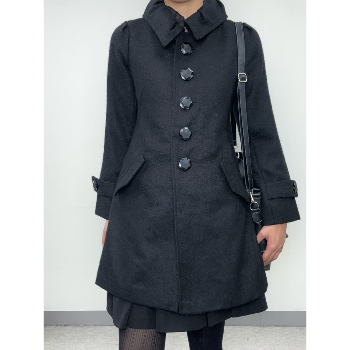 빈티지 블랙 코트 상품이미지1