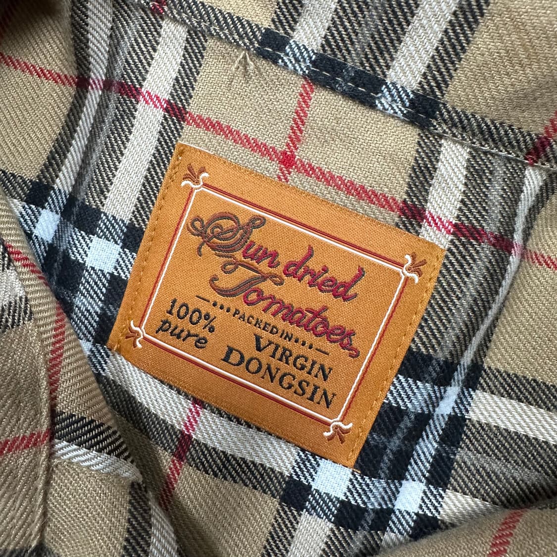 ✨ (만원 빈티지) 버버리깔 빈티지 노바체크 울 셔츠 상품이미지3