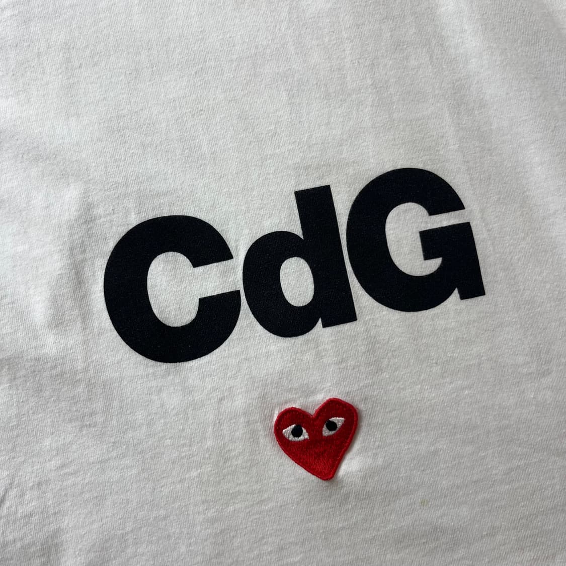 W 90 꼼데가르송 CDG 하트와펜 반팔 티셔츠 상품이미지3