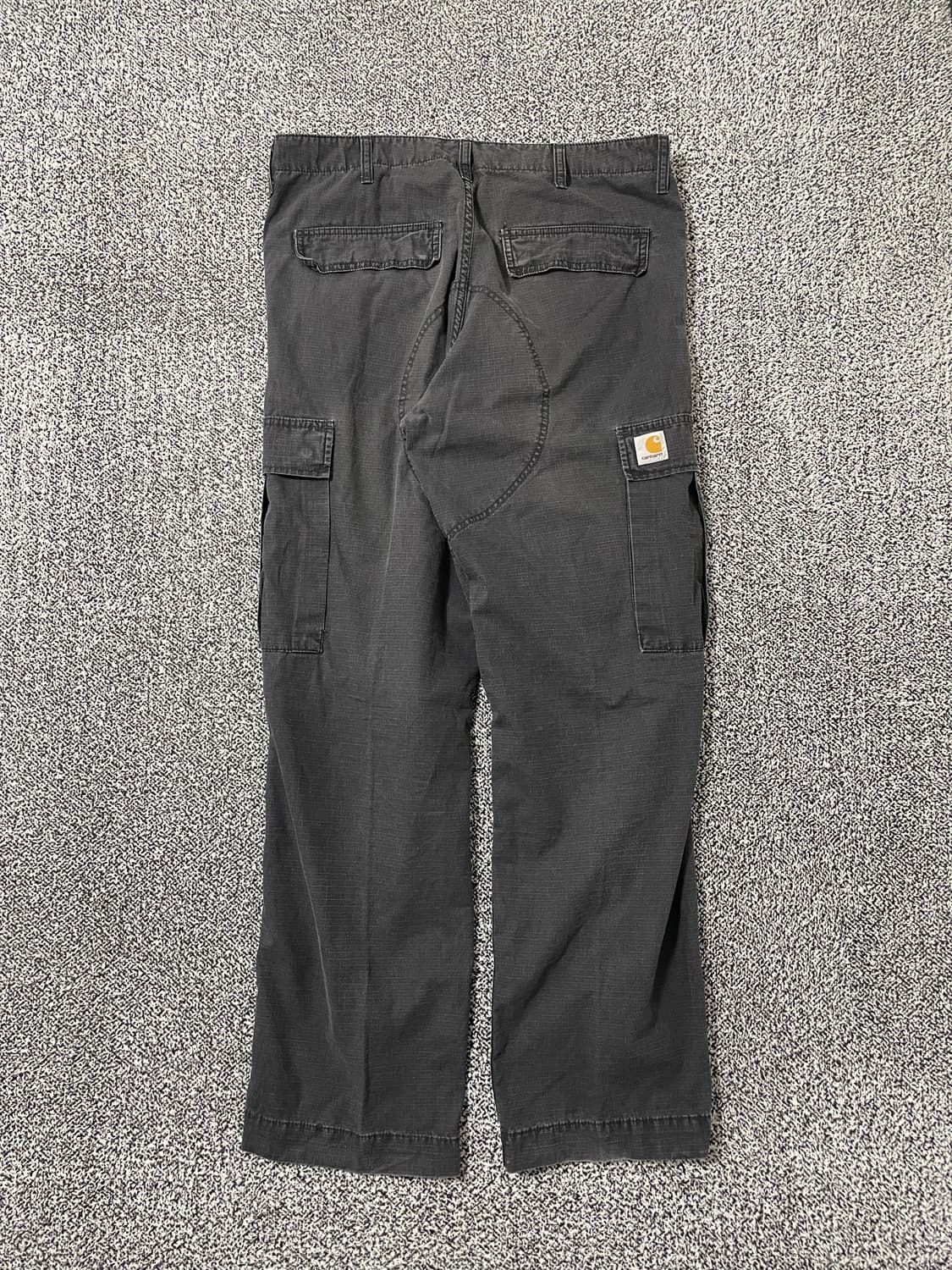 빈티지9. 칼하트 WIP 레귤러 카고 팬츠 워크 팬츠 면바지 딥차콜 상품이미지2