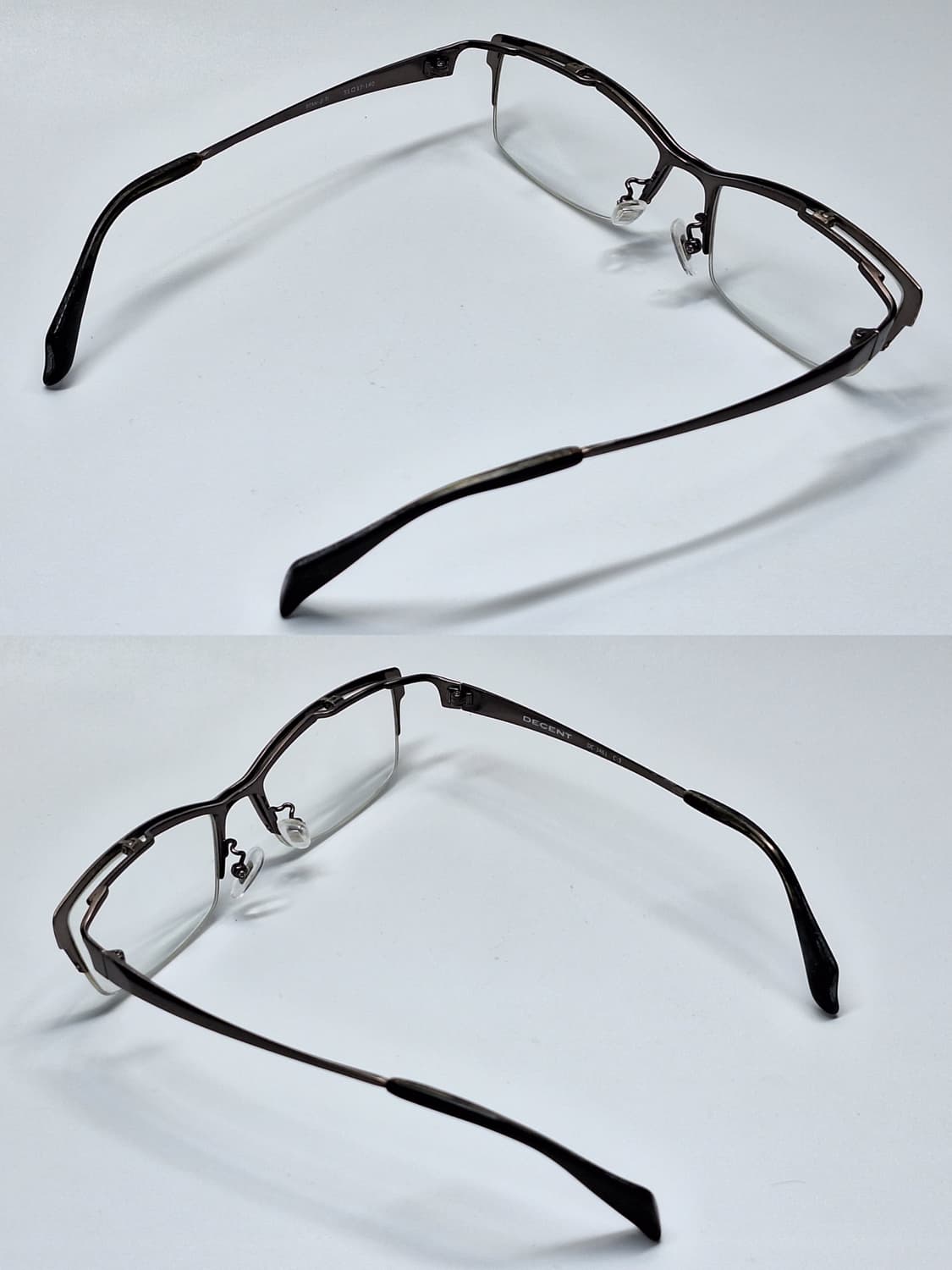 하세가와 DECENT DC-3461 반무테 플립업 안경 실버 기능성 낚시 상품이미지2