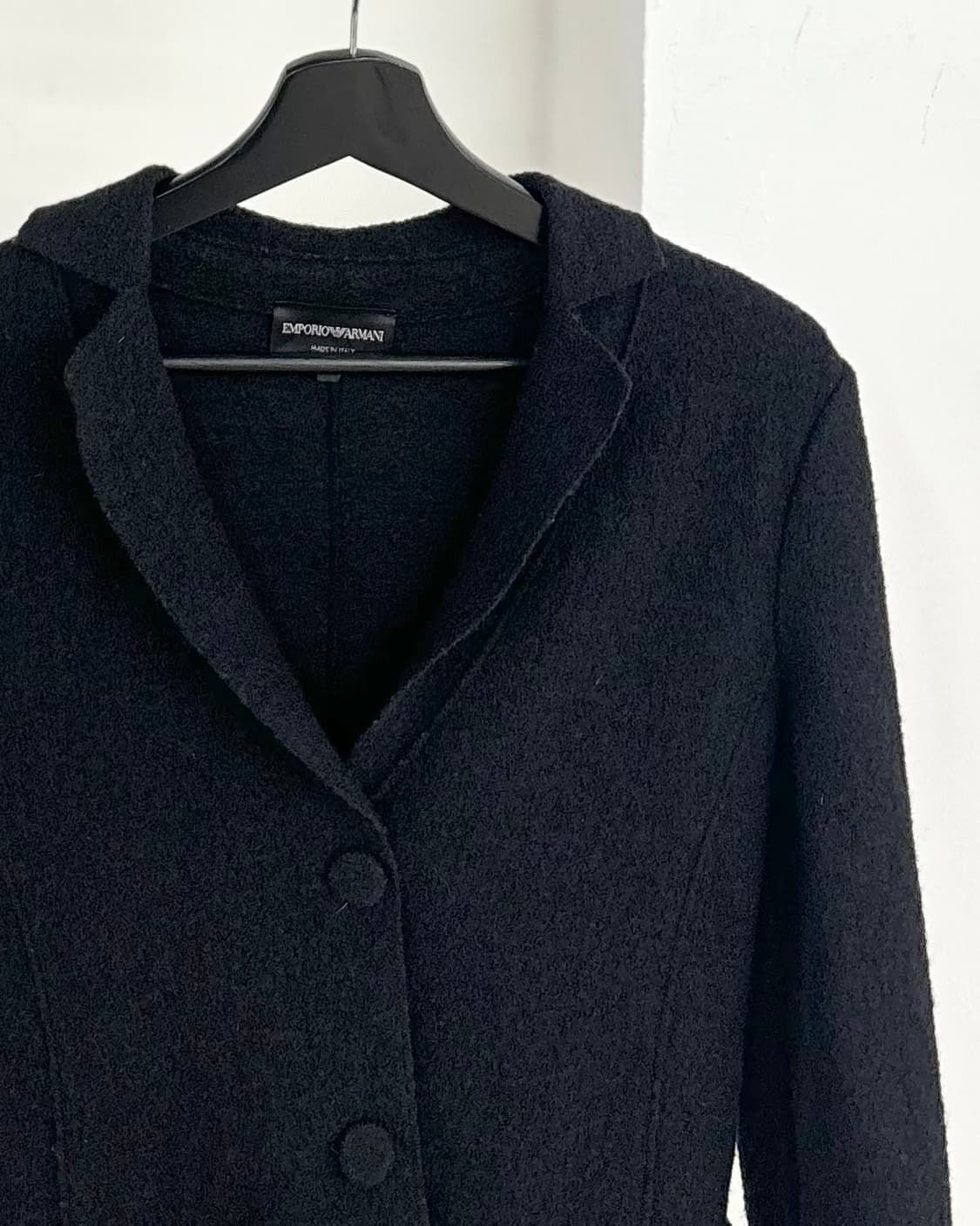 엠포리오 아르마니 블랙 부클레 자켓 상품이미지2