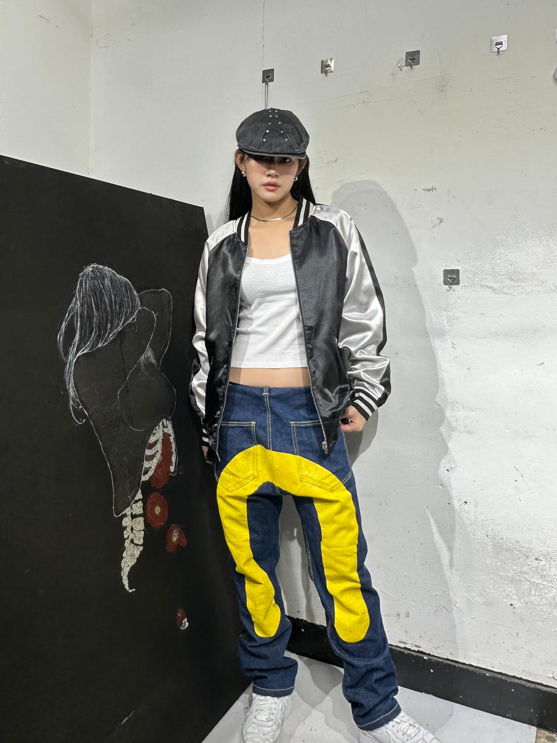 Jpn 일본빈티지 오리엔탈 모 블랙 스카잔 자켓 상품이미지1