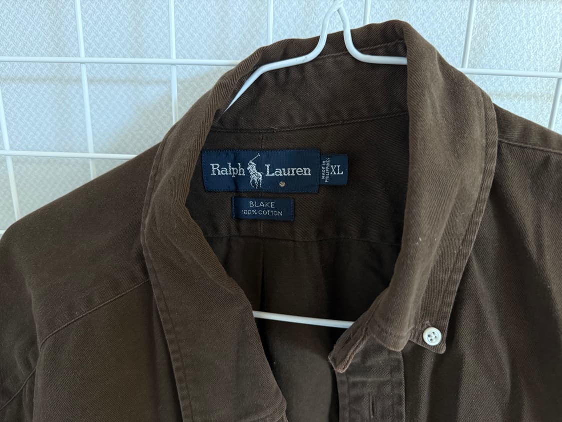 폴로 랄프로렌 블레이크 셔츠 XL 갈색 상품이미지2