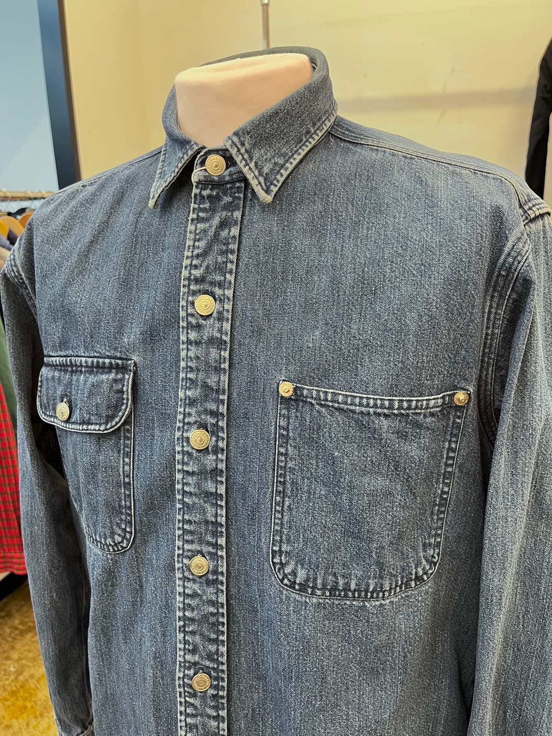 폴로 랄프 로렌 더블 포켓 데님 셔츠 상품이미지3