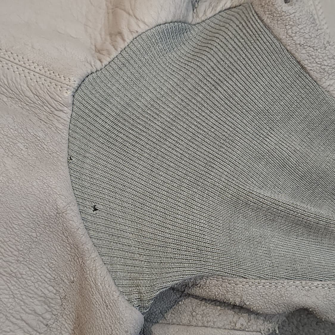 릭오웬스 10FW 아카이브 램스킨 하이넥 레더코트 그레이 42 상품이미지9