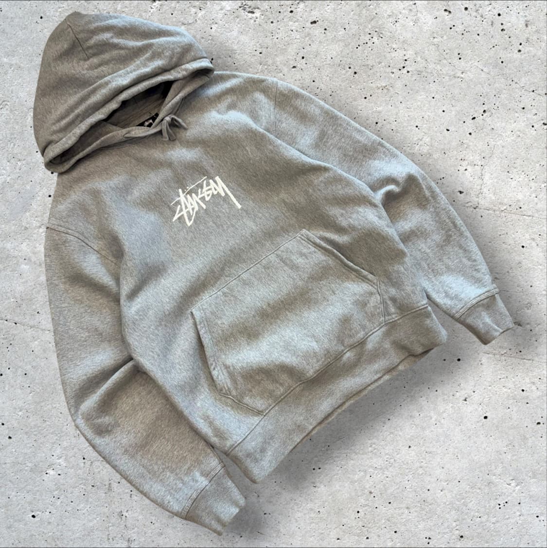 [M] 21FW 스투시 스탁 로고 후드티 그레이 B273 상품이미지1
