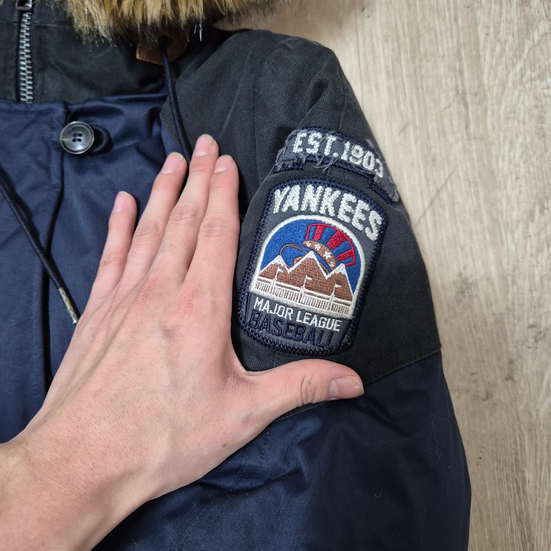 MLB 엠엘비 1903 후드털 다운 패딩 상품이미지4