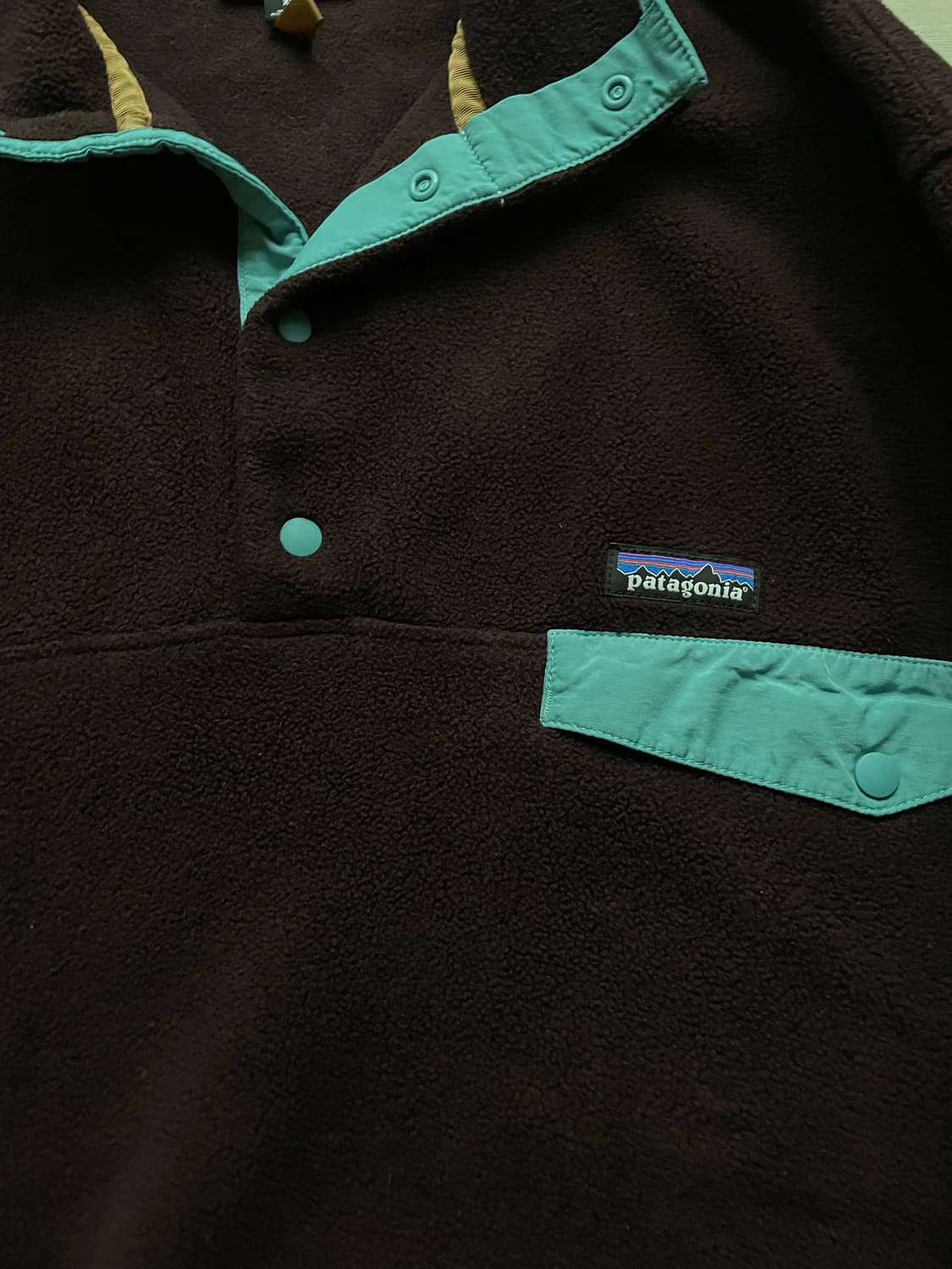 파타고니아 신칠라 브라운 블루 플리스 patagonia 상품이미지3